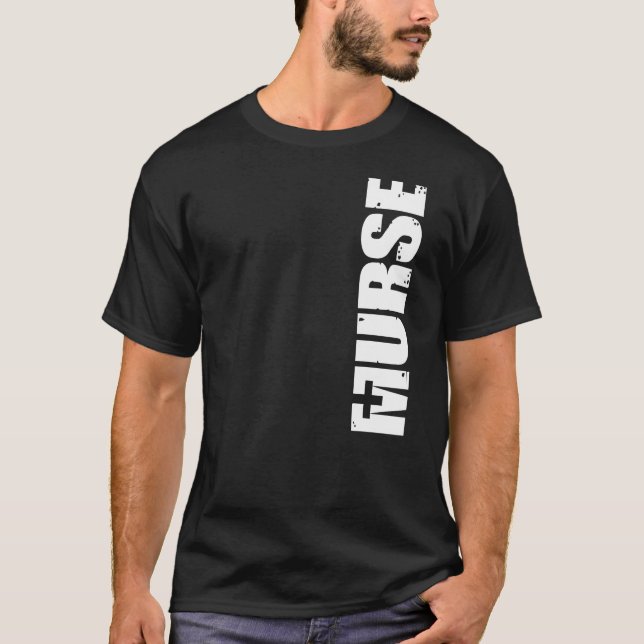 Camiseta Cruz médica de Murse da enfermeira masculina (Frente)