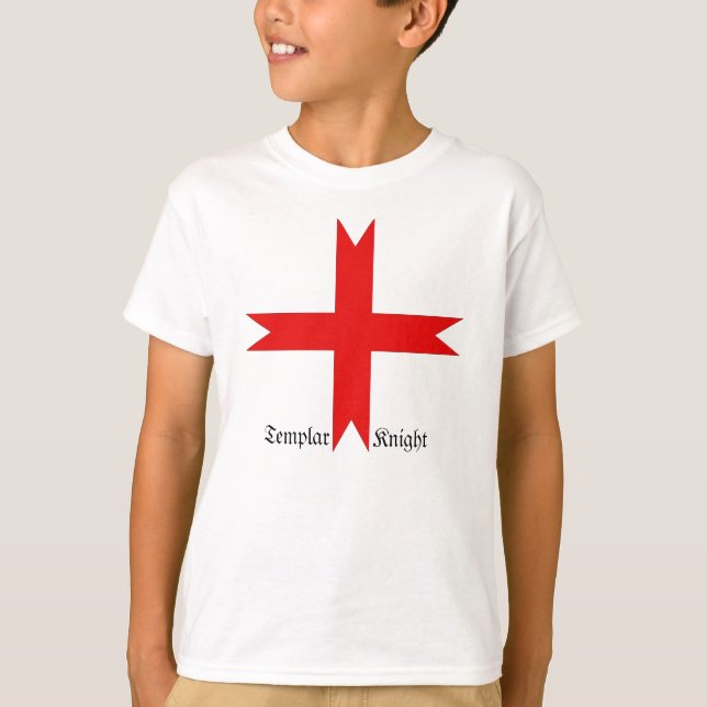 Camiseta Cruz Medieval dos Cavaleiros Templários (Frente)