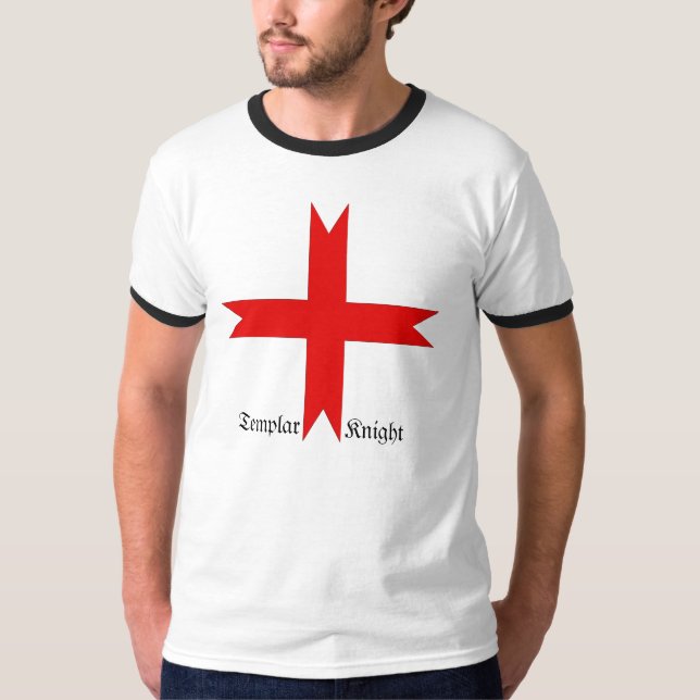 Camiseta Cruz Medieval dos Cavaleiros Templários (Frente)