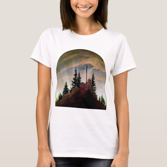 Camiseta Cruz nas Montanhas, Friedrich (Frente)