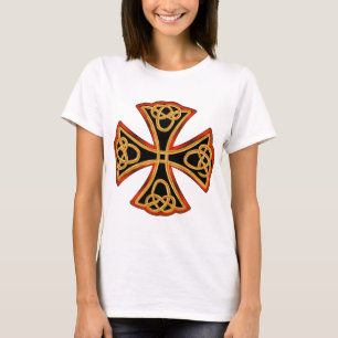 Camiseta cruz ornamentado com braid