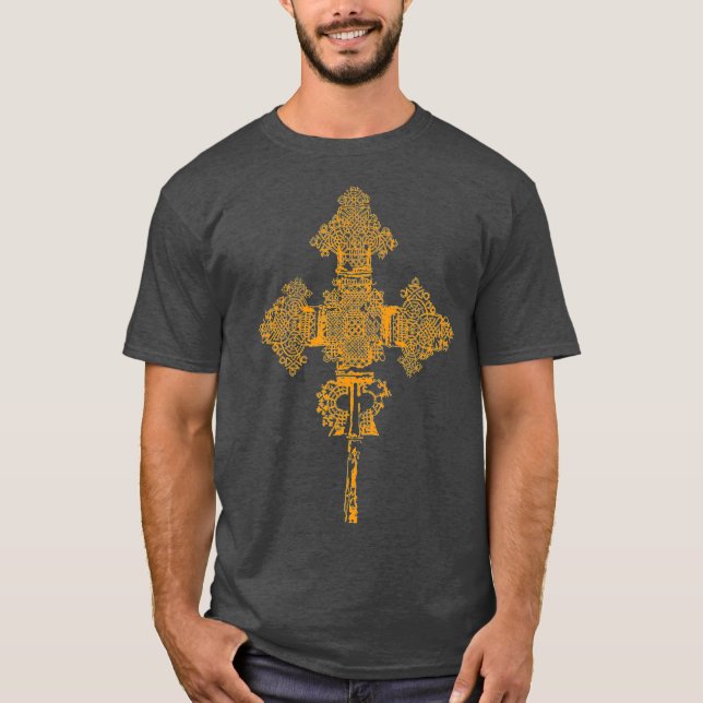 Camiseta Cruz ortodoxa etíope (Frente)