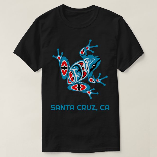 Camiseta Cruz Papais noeis Alaska Sapo PNW Indian Art Nativ (Frente do Design)