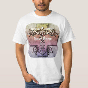 Camiseta Cruz Pastel Caduceu