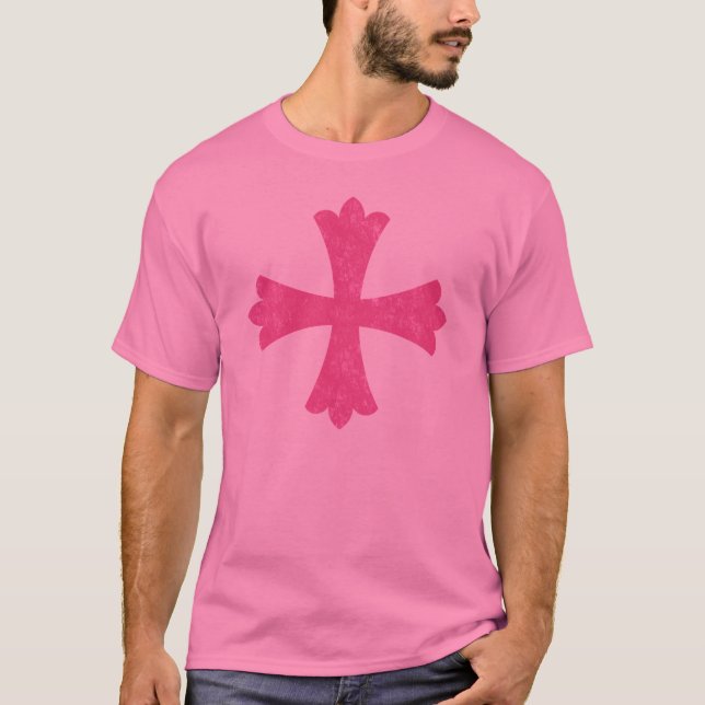 Camiseta Cruz Patonce Heráldica Design Gráfico (Frente)