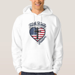 Camiseta Cruz Patriótica Fé Família Liberdade Cora