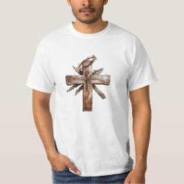 Camiseta Cruz russa com coroa de espinhos