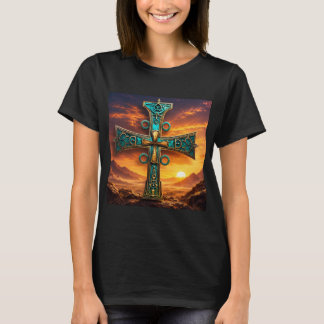 Camiseta Cruz Sagrada da Sabedoria Ancestral – Arte African
