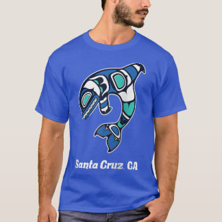 Camiseta Cruz Santa CA Native American Tribal Orca Killer W