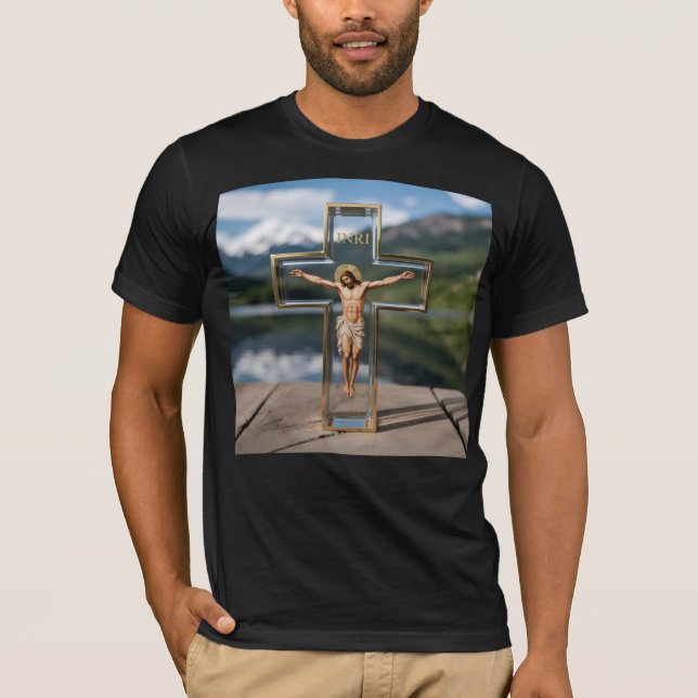 Camiseta Cruz transparente INRI (Frente)