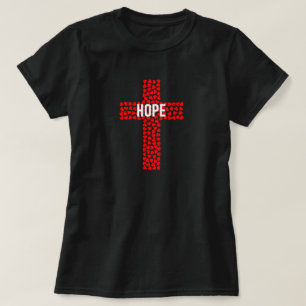 Camiseta Cruz Vermelha - símbolo de T-Shirt Esperança