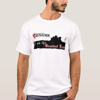 Camiseta Cruzado da fortaleza - o grande senhor - branco