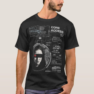 Camiseta Cruzado - Design de Streetwear Techno-Brutalist