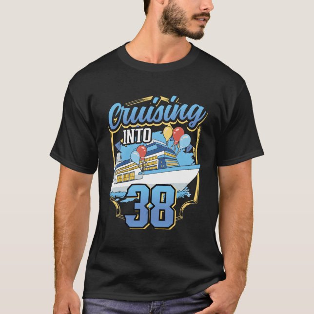 Camiseta Cruzamento De Barcos De Cruzeiro Em 38 Cruzeiros (Frente)