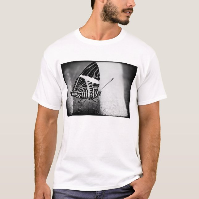 Camiseta cruzamento de borboleta (Frente)