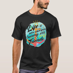 Camiseta Cruzamento De Grupo Com Amigos