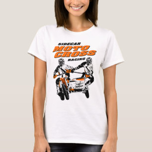 Camiseta Cruzamento de Moto Lateral Car