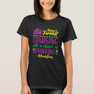 Camiseta Cruzamento forjado de hoje com chance de Bebendo M