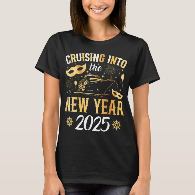 Camiseta Cruzamento no Ano Novo 2025 Mulheres (Frente)
