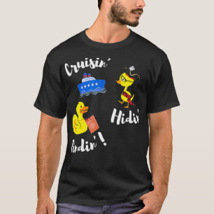 Camiseta Cruzamento Ocultando Locação de Passaporte de Pato