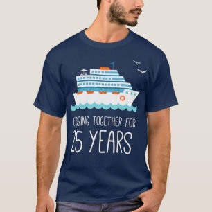 Camiseta Cruzamento Por 25 Anos De Aniversário De Casamento
