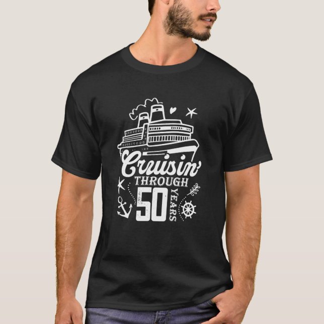 Camiseta Cruzamento por 50 Anos 50 Aniversário de Casamento (Frente)