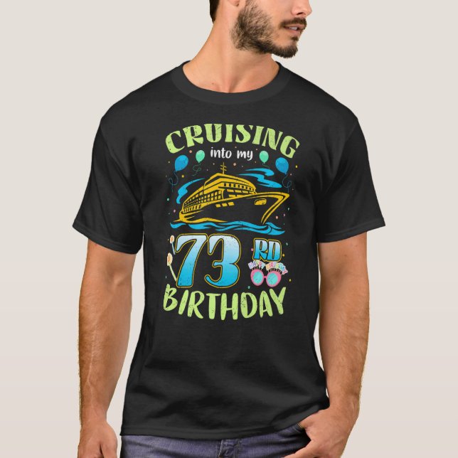 Camiseta Cruzando Com A Minha Tripulação De 73 Anos De Aniv (Frente)