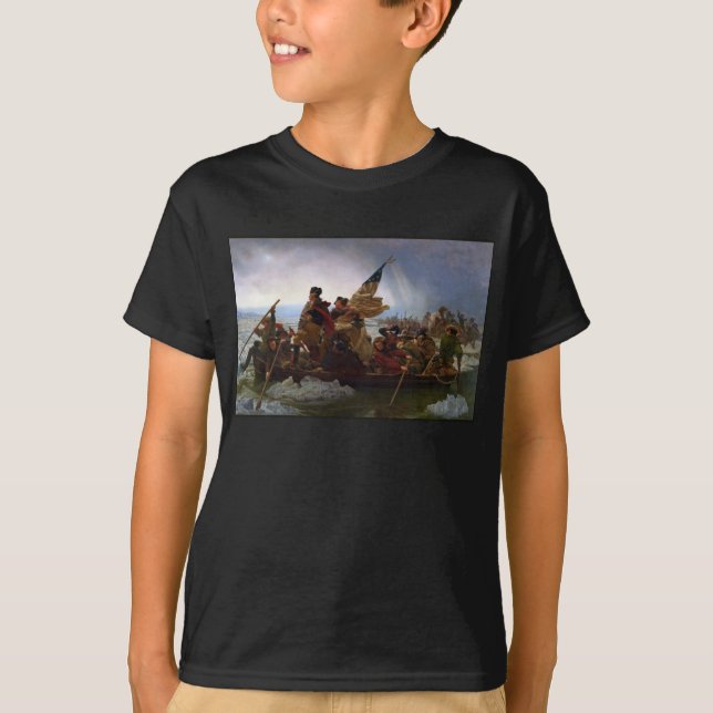 Camiseta Cruzando Delaware 1776: General George Washington (Frente)