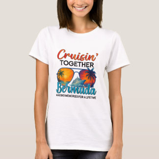 Camiseta Cruzando Juntos Bermudas 2025 Amigos Cruzeiros Ber