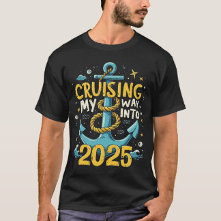 Camiseta Cruzando O Meu Caminho Para O Feliz ano novo 2025