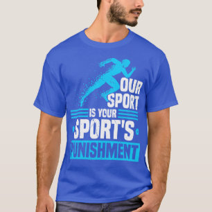 Camiseta Cruzando-País Que Funciona Engraçado Para O Runner