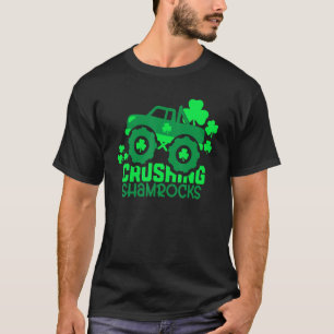 Camiseta Cruzando Shamrocks Monster Truck Rua Irlandesa Pat