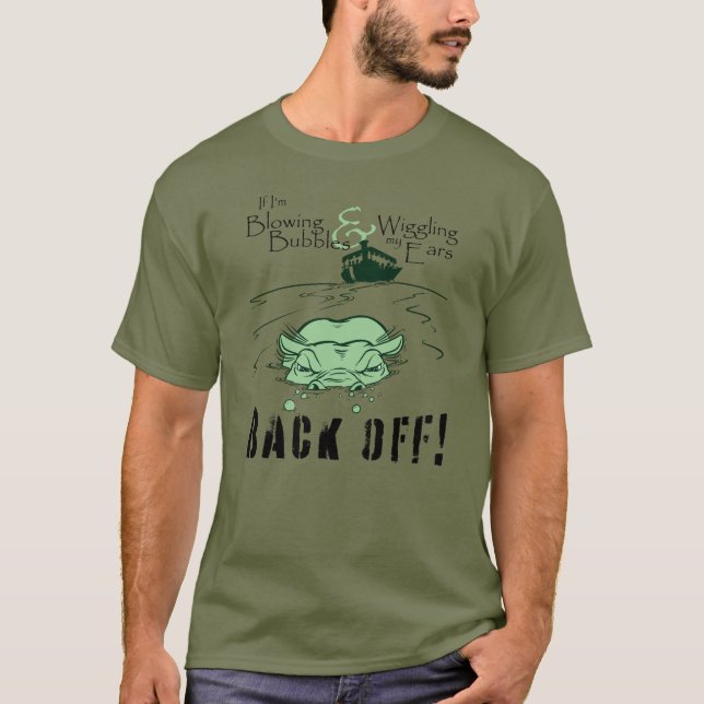 Camiseta Cruzar a Camisa-T do Jungle Hippo (Frente)