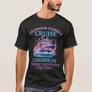 Camiseta cruzeiro da família de Caribes 2024