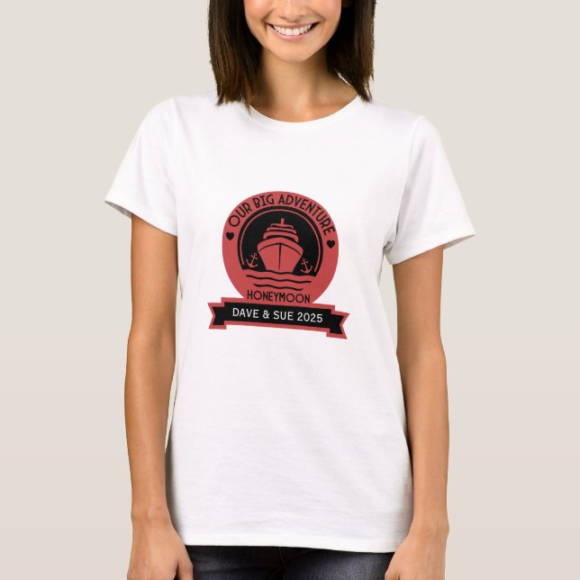 Camiseta Cruzeiro da Lua de Honeymoon (Frente)