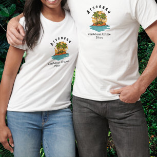 Camiseta Cruzeiro da Palmeira Tropical Personalizar Azul Tu