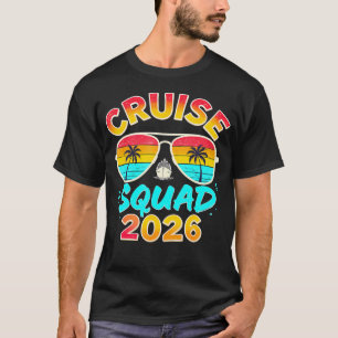 Camiseta Cruzeiro da Turma 2026 de Aniversário Familiar Com