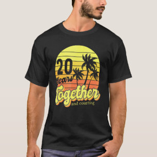 Camiseta Cruzeiro de 20º Aniversário Casal Férias Praia Pal