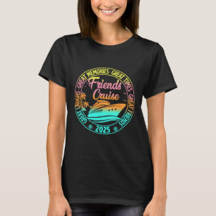 Camiseta Cruzeiro de Amigos Viagem de Férias 2025 Cruzeiros