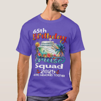 Camiseta Cruzeiro de Aniversário de 65 anos Amigos Família 