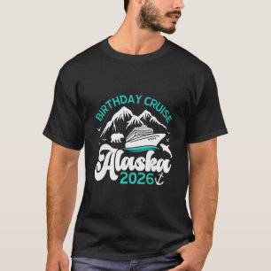 Camiseta Cruzeiro de Aniversário no Alasca 2026 Viagem de F