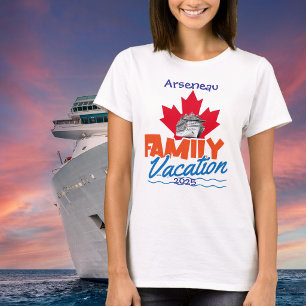 Camiseta  Cruzeiro de Família Canadense Personalize