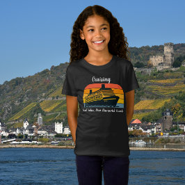 Camiseta Cruzeiro de Família Férias Personalizado Preto