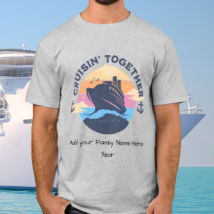Camiseta Cruzeiro de Férias da Família Bonita Personalizado