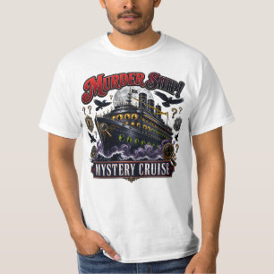 Camiseta Cruzeiro de Mistério do Navio do Assassinato Desen