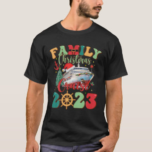 Camiseta Cruzeiro de Natal da Família Retro 2023 Quadrado d