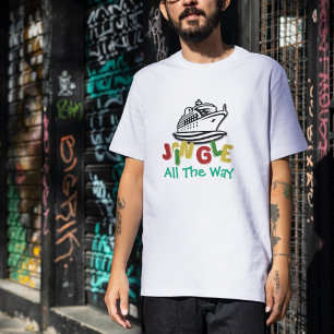 Camiseta Cruzeiro de Natal Fofo Vermelho/Verde Pessoal