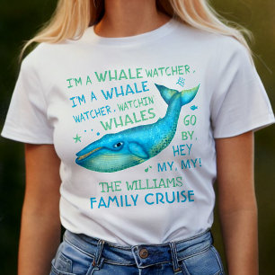 Camiseta Cruzeiro de observação das férias em família d