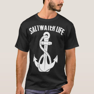 Camiseta Cruzeiro de Vida na Água Salgada Âncora Pesca Marí