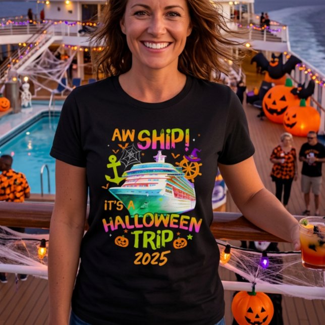 Camiseta Cruzeiro do Aw Ship no Halloween  (Criador carregado)